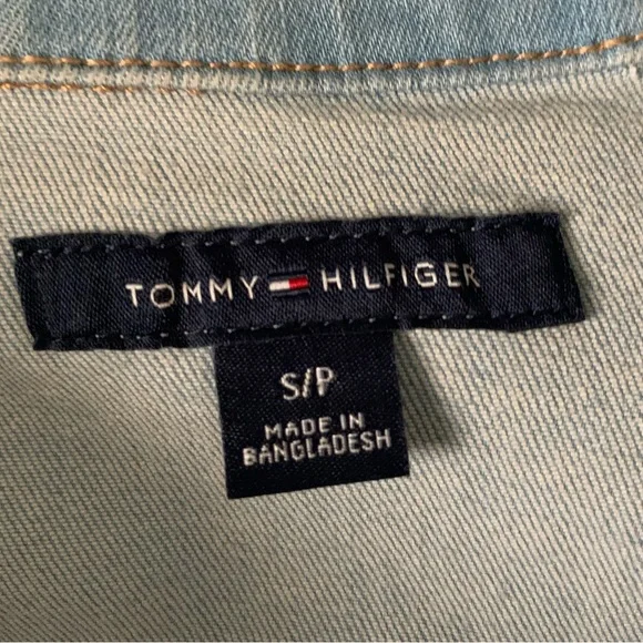 Tommy Hilfiger Women’s Blue Jean Denim Vest size S/P - Picture 6 of 7